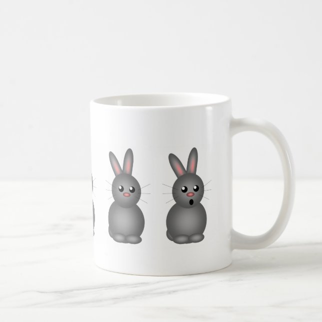 Grey Bunnies Coffee Mug (Right)