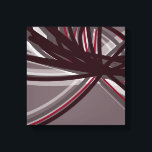Grey & Burgundy Abstract Ribbons | Shadows & Light Canvas Print<br><div class="desc">Stylish, modern grey and burgundy design featuring abstract ribbons in shadows and light. You can customise by changing the background colour and/or line colour. Select 'customise' and navigate to the layers section to view the image(s) and change the background colour or the line border colour to personalise your design to...</div>