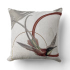 Grey & Burgundy Artistic Hummingbird Design
