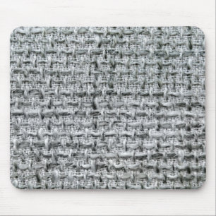 Grey Burlap Mouse Mat
