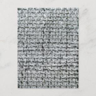 Grey Burlap Postcard