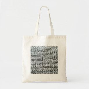 Grey Burlap Tote Bag