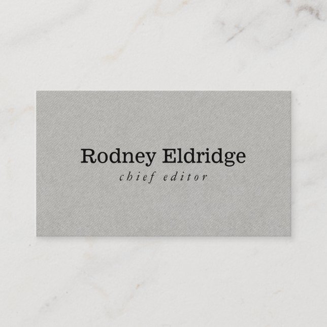 Grey Business Card (Front)