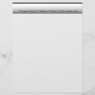 Grey Business Letterhead Design