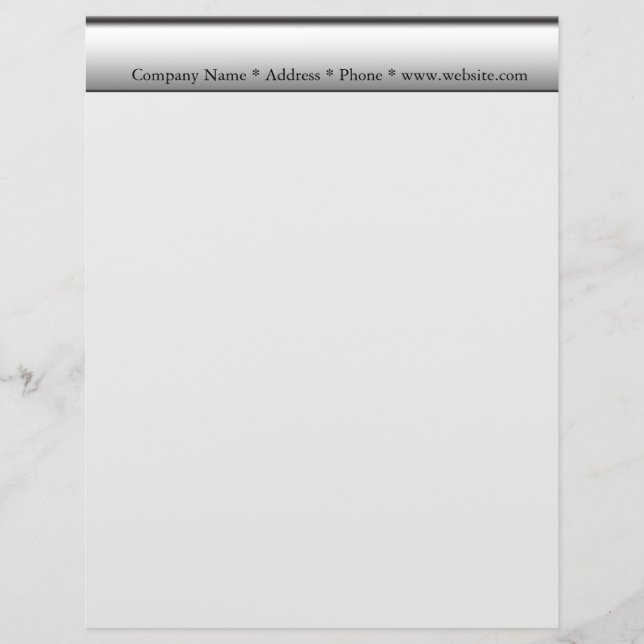 Grey Business Letterhead Design (Front)