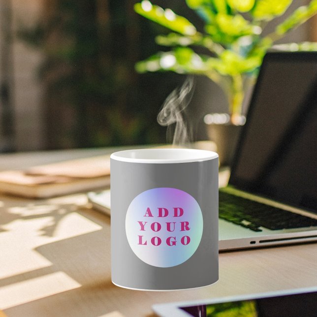 Grey business logo coffee mug (Creator Uploaded)
