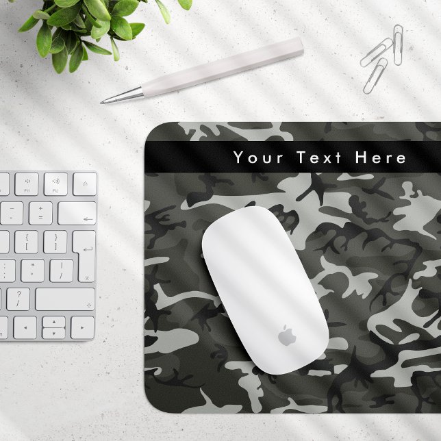 Grey Camo, Camouflage, Military, Army Mouse Mat (Creator Uploaded)