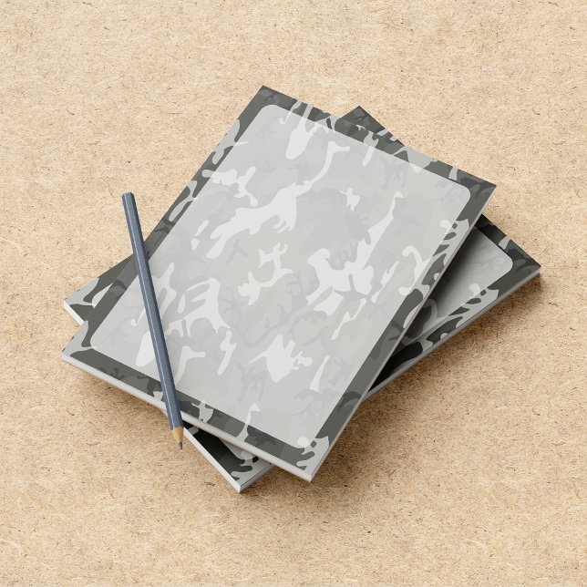 Grey Camo, Camouflage, Military, Army Notepad (Creator Uploaded)