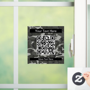 Grey Camo, Camouflage, Military, Army Window Cling