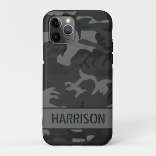Grey Camouflage iPhone 11 Pro Case