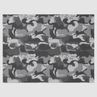 Grey Camouflage Cats Pattern Grey Kitty Cats Camo