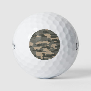 Grey camouflage golf balls