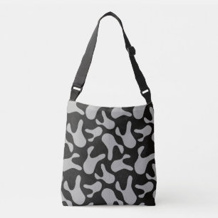 grey camouflage pattern crossbody bag
