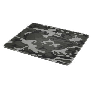 Grey Camouflage Pattern, Military Pattern, Army Cutting Board
