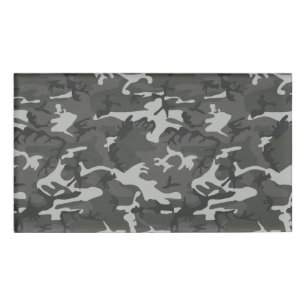 Grey Camouflage Pattern, Military Pattern, Army Name Tag