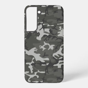 Grey Camouflage Pattern, Military Pattern, Army Samsung Galaxy Case