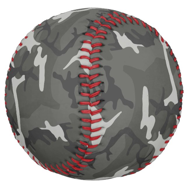 Grey Camouflage Pattern, Military Pattern, Army Softball (Angled)