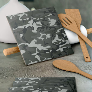 Grey Camouflage Pattern, Military Pattern, Army Tile