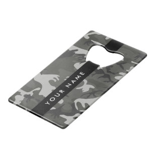 Grey Camouflage Pattern, Your name, Personalise