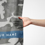 Grey Camouflage Pattern, Your name, Personalise Scarf<br><div class="desc">Elegant,  stylish and sophisticated camouflage pattern in grey colour. Modern and trendy gift,  perfect for the military lover in your life. Personalise by adding your name,  nickname,  monogram or initials.</div>