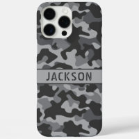 Grey Camouflage Personalised