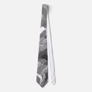 Grey Camouflage Tie