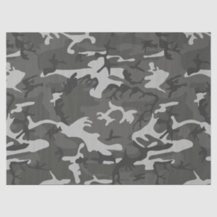 grey camouflage tissue paper