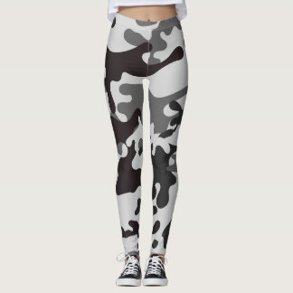 grey camouflage woman´s leggings ,sport leggings