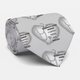 Grey Cardiac Care Nurse Tie
