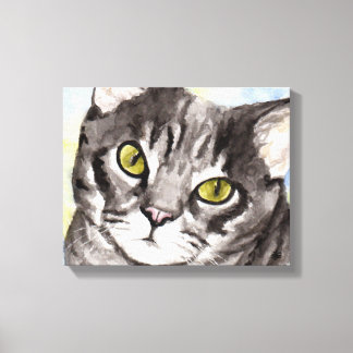 Grey Cat Canvas Print