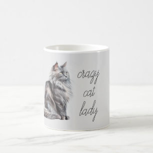 Grey Cat  Coffee Mug