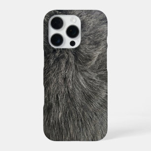 grey cat iPhone 16 pro case