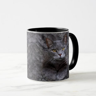 Grey Cat Mug