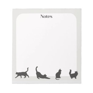 Grey Cat Notepad