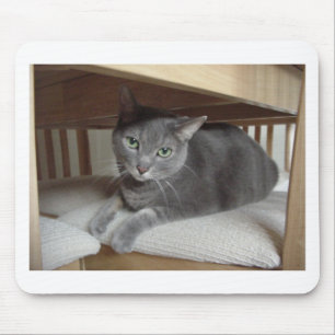 Grey Cat/Russian Blue Mouse Mat