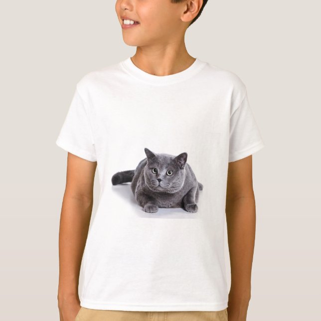 Grey Cat T-Shirt (Front)