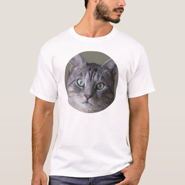 grey cat T-Shirt (Front)