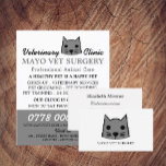 Grey Cat, Veterinarian, Veterinary Service Flyer<br><div class="desc">Grey Cat,  Veterinarian,  Veterinary Service Advertising Flyer by The Business Card Store.</div>
