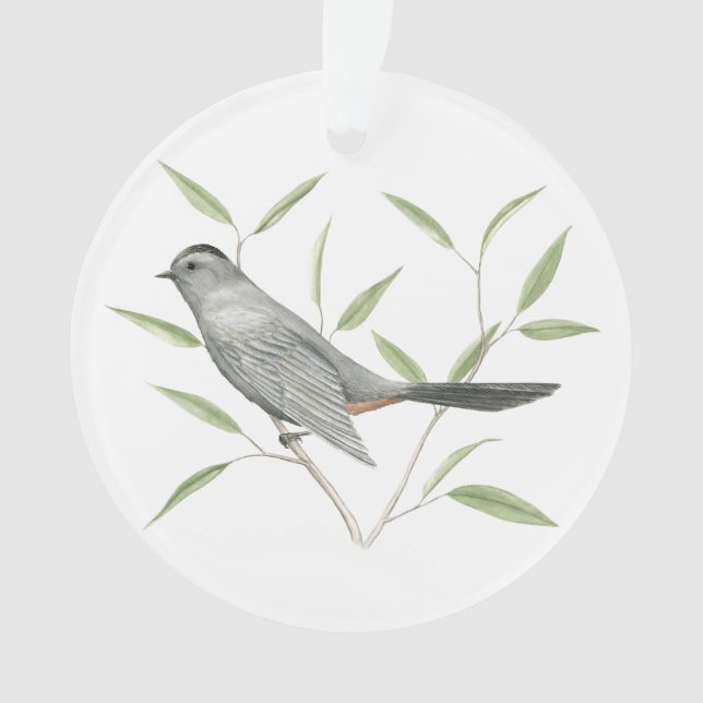 Grey Catbird Ornament (Front)