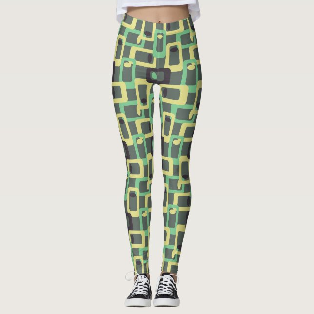 Grey Chain Link  Leggings (Front)