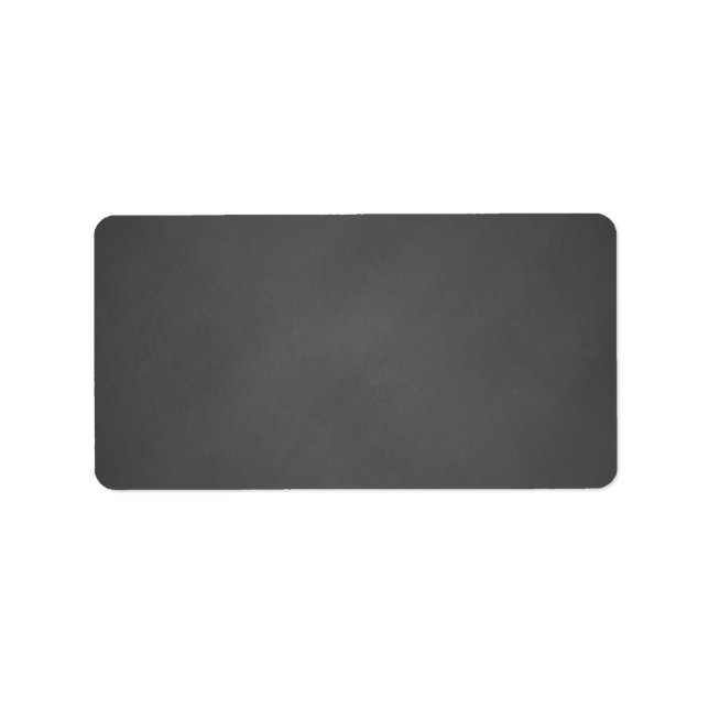 Grey Chalkboard Background Black Chalk Board Label (Front)
