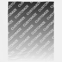 Grey (changeable colour) Ombre & Text Pattern