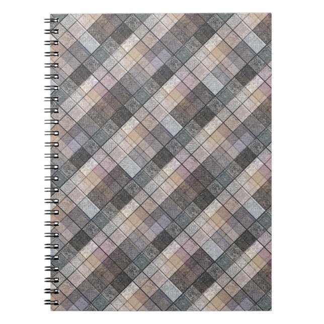 grey chequered . notebook (Front)