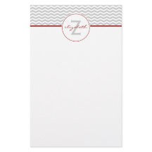 Grey Chevron Monogram