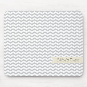 Grey Chevron Mouse Mat