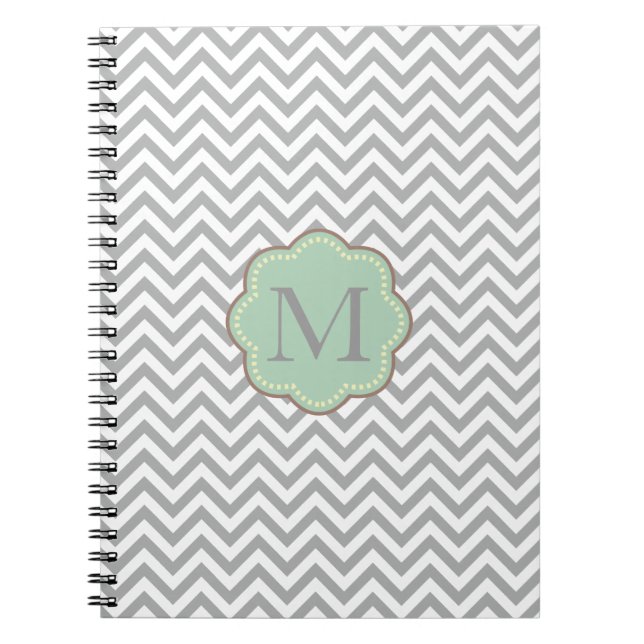 Grey Chevron Notebook (Front)