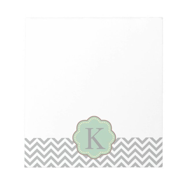 Grey Chevron Notepad (Front)