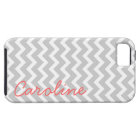 Grey Chevron Personalised Custom Monogram