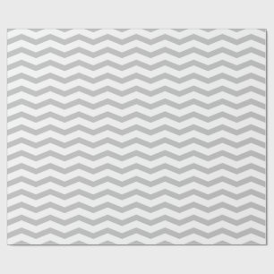 Grey chevron zigzag pattern wrappingpaper