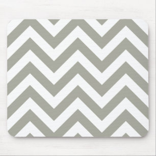 Grey Chevrons Zig Zag Pattern Mouse Mat